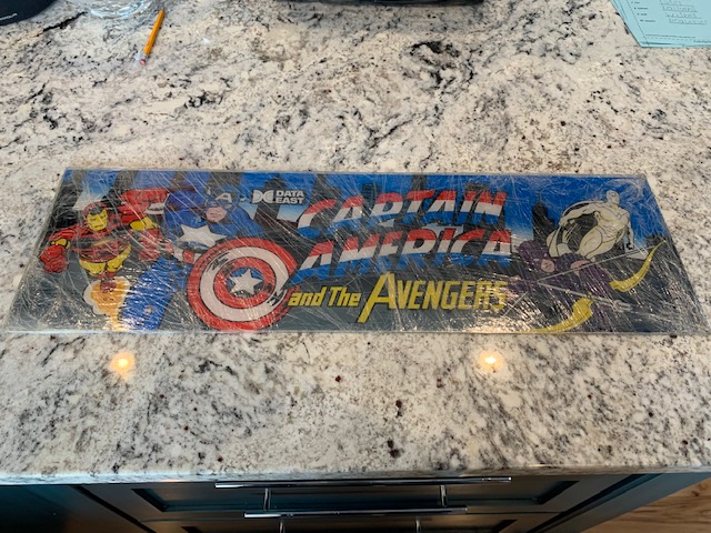 Fs Game: - Captain America & The Avengers Pcb & Uncut Marquee 